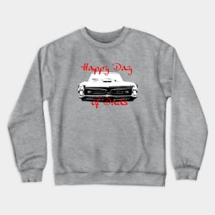 Father's Day 1960s classic American muscle car Day of Dads Crewneck Sweatshirt